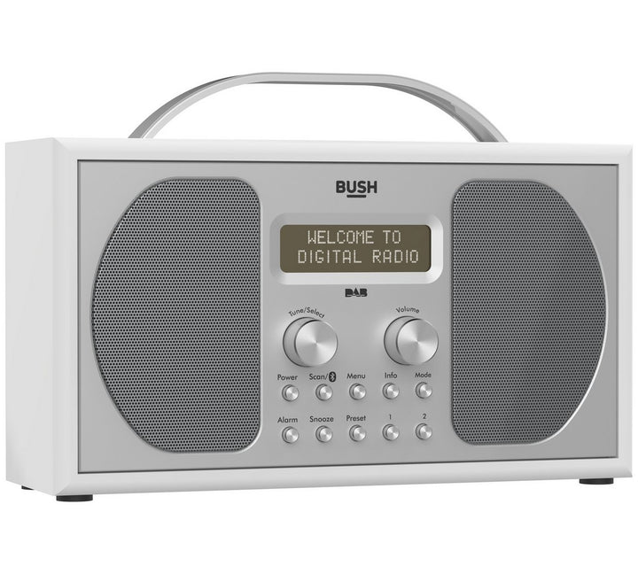 Bush Stereo Bluetooth DAB Radio - Piano Gloss White