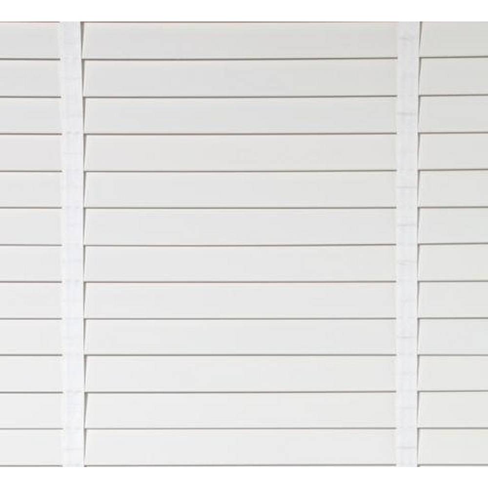 Home Elliott 50mm Wooden Tape Venetian Blind - White