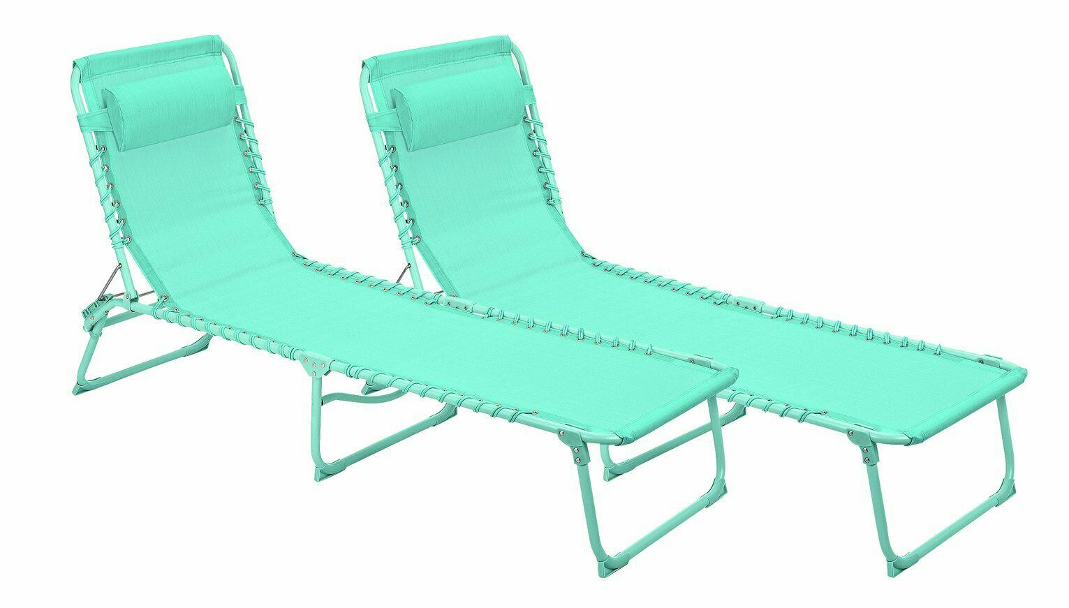 Argos home metal set of 2 sun loungers sale