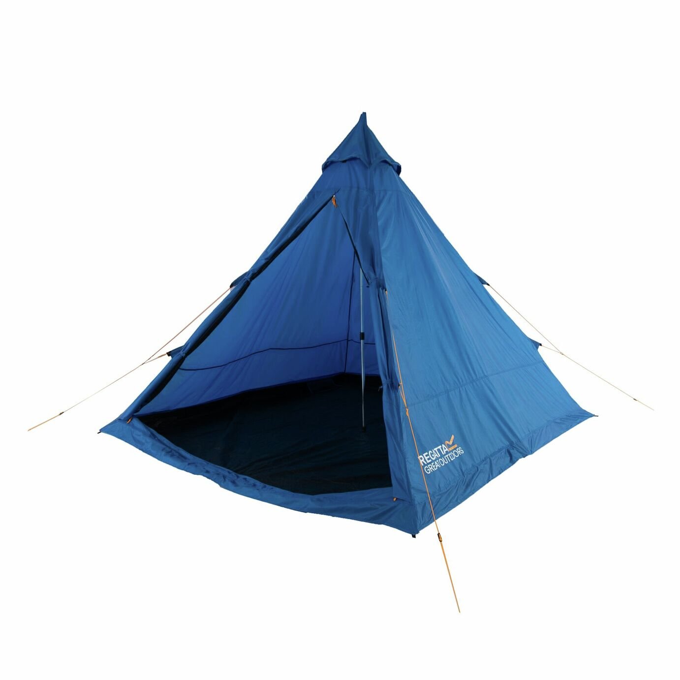 Regatta Zeefest 4 Man 1 Room Teepee Camping Tent Blue GED Outlet