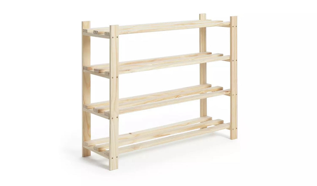 Habitat Karee 4 Shelf Shoe Storage Rack - Pine