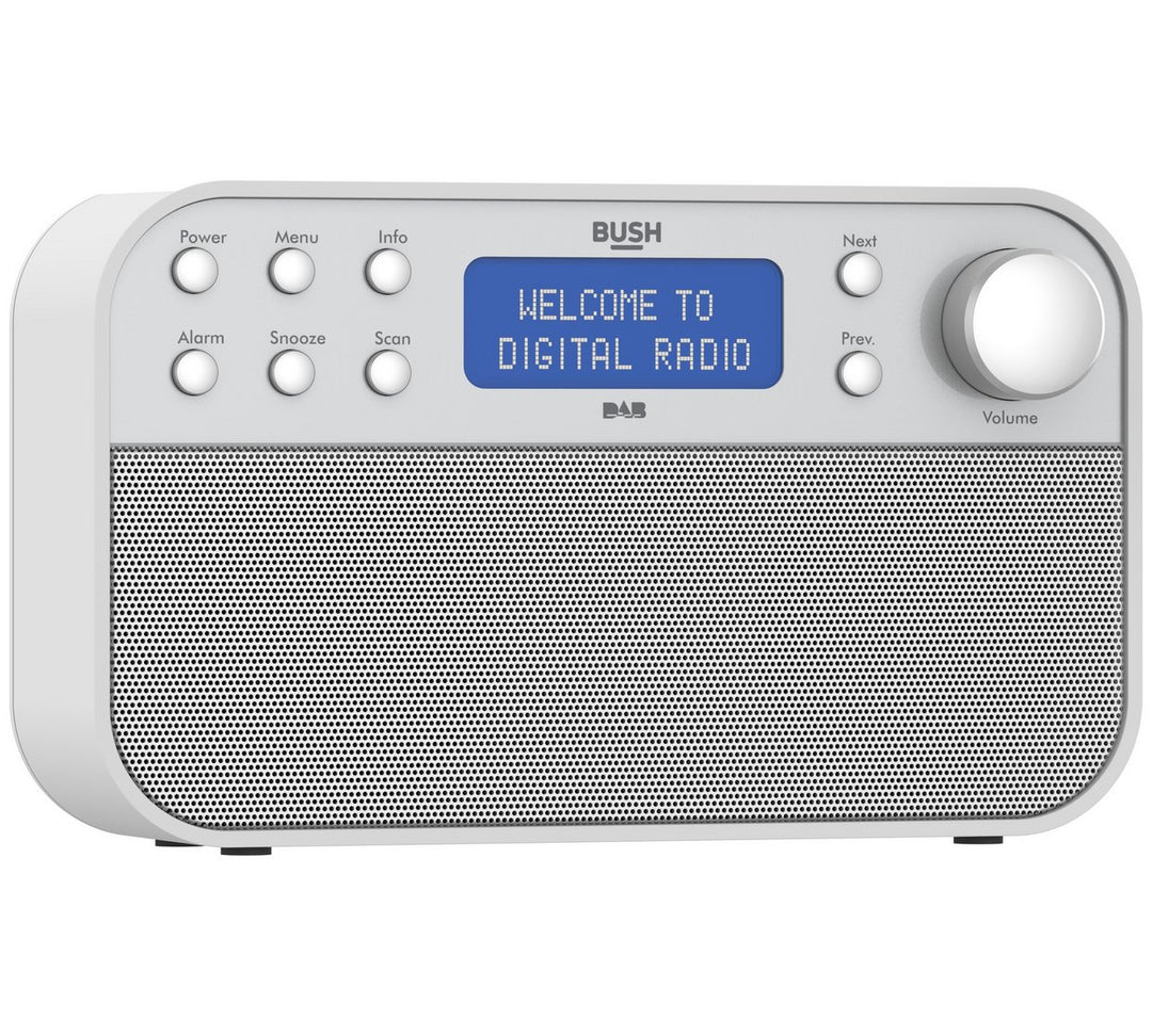 Bush DAB Radio - White/Silver