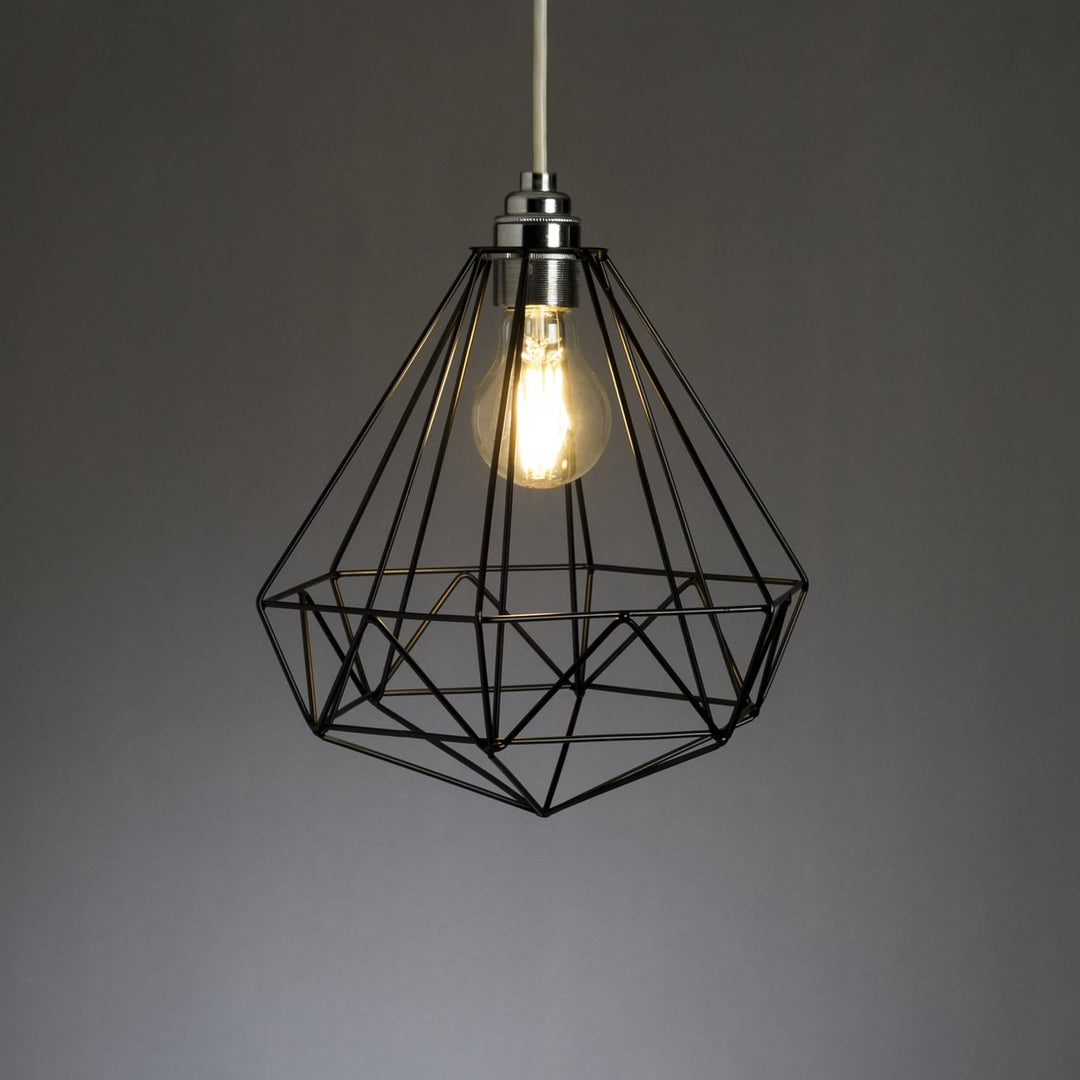 Habitat Kanso Wire Pendant Shade - Black