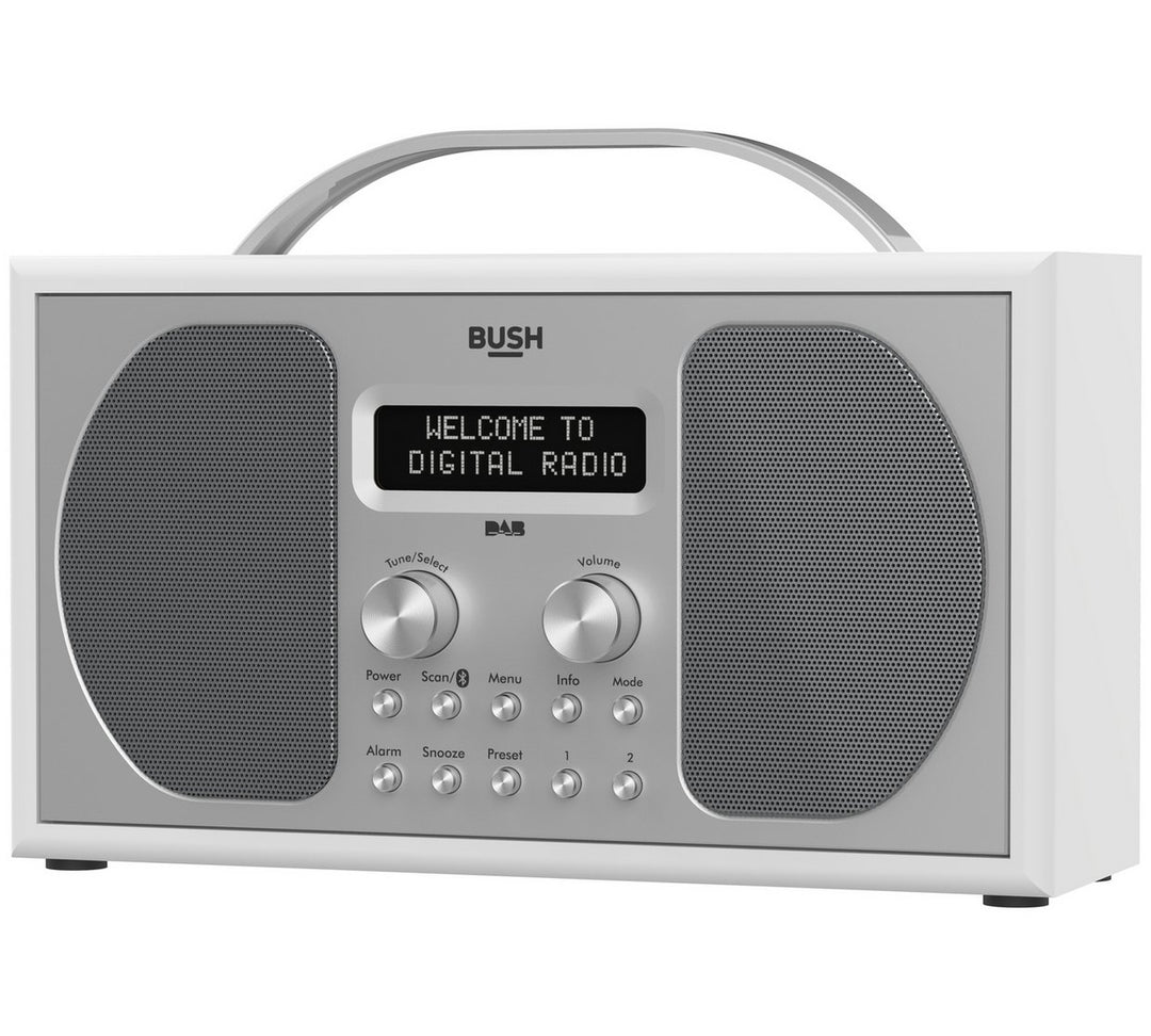 Bush Stereo Bluetooth DAB Radio - Piano Gloss White