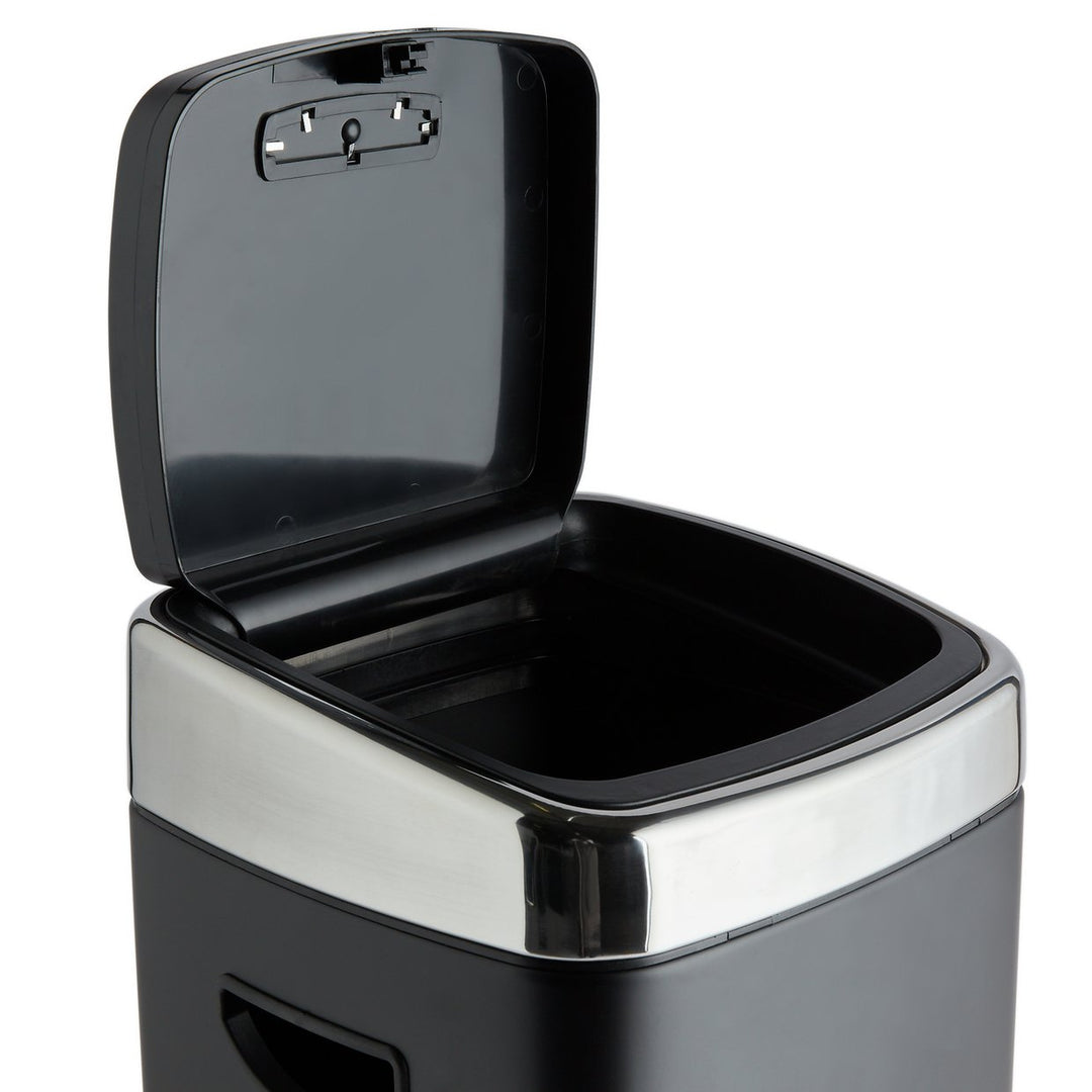 Habitat 30 Litre Square Touch Top Bin - Black