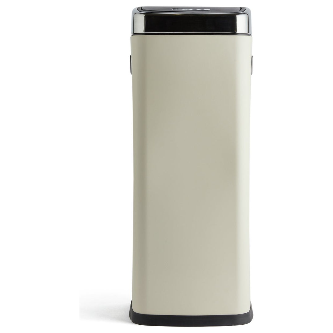 Habitat 30 Litre Square Touch Top Bin - Cream