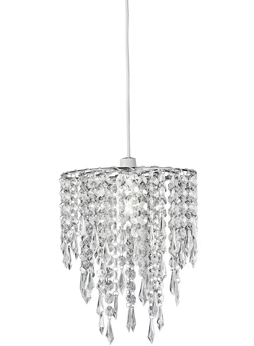 Home Beaded Ceiling Light Shade - Clear