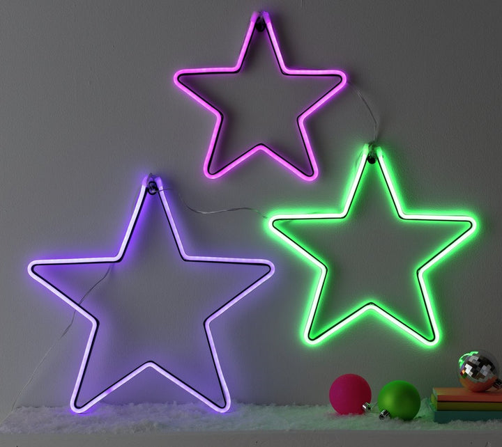 Home 3 Pack Christmas Rhapsody Neon Stars