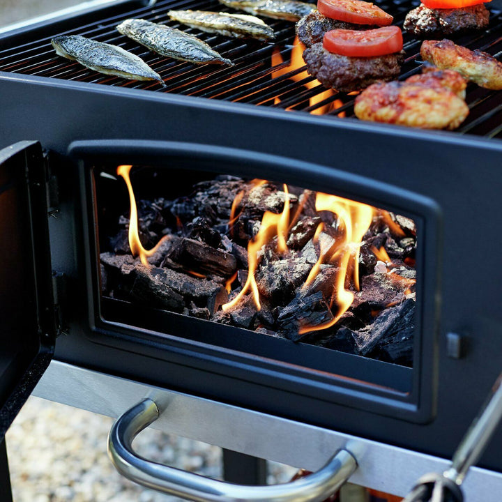 Home American Style Charcoal BBQ - Black