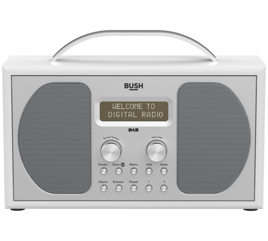 Bush Stereo Bluetooth DAB Radio - Piano Gloss White