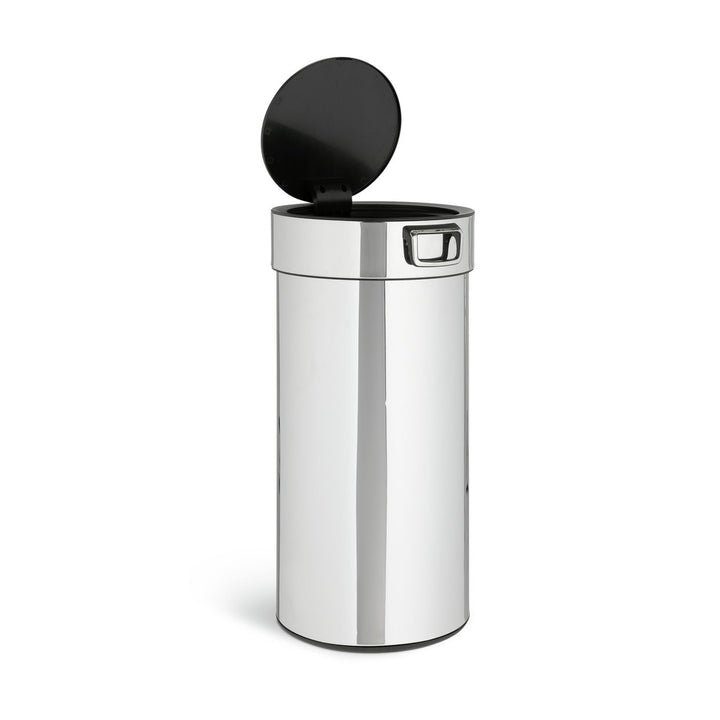 Habitat 30 Litre Round Touch Top Bin - Silver