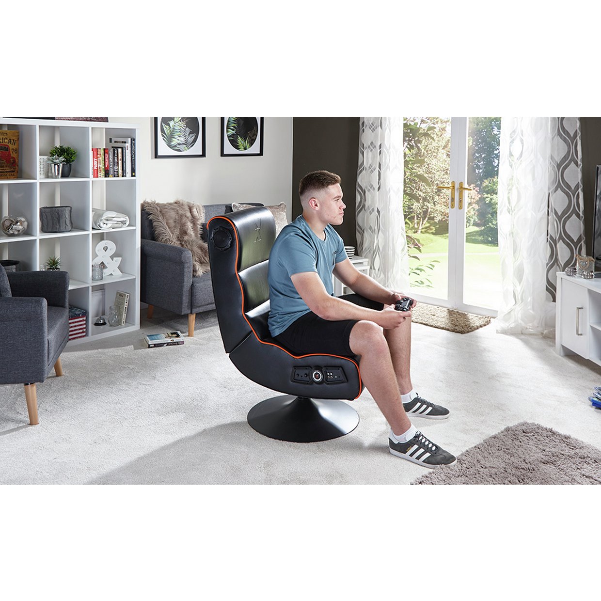 X Rocker Cobra Gaming Chair Black GED Outlet