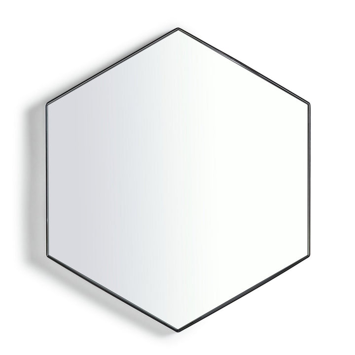 Home Hexagon 40cm Bathroom Mirror - Silver