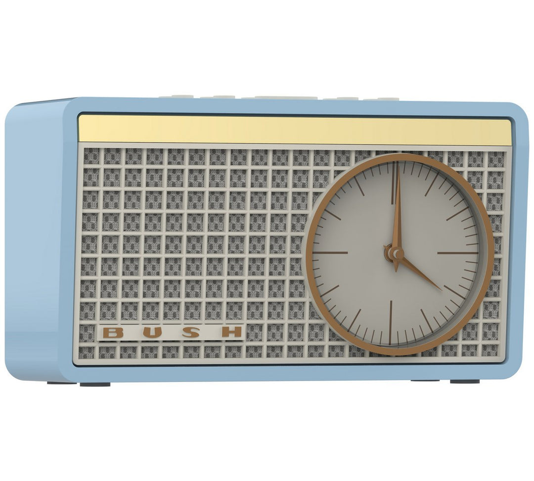 Bush Classic Retro Analogue Clock Radio - Blue