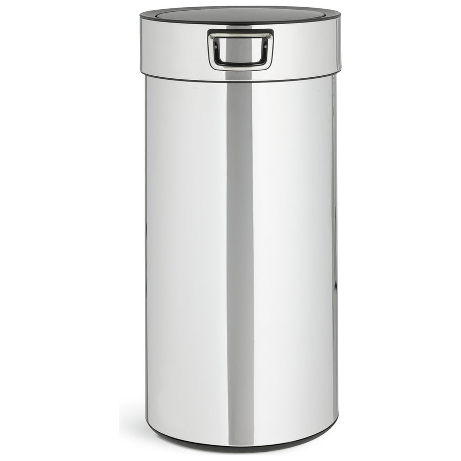 Habitat 30 Litre Round Touch Top Bin - Silver