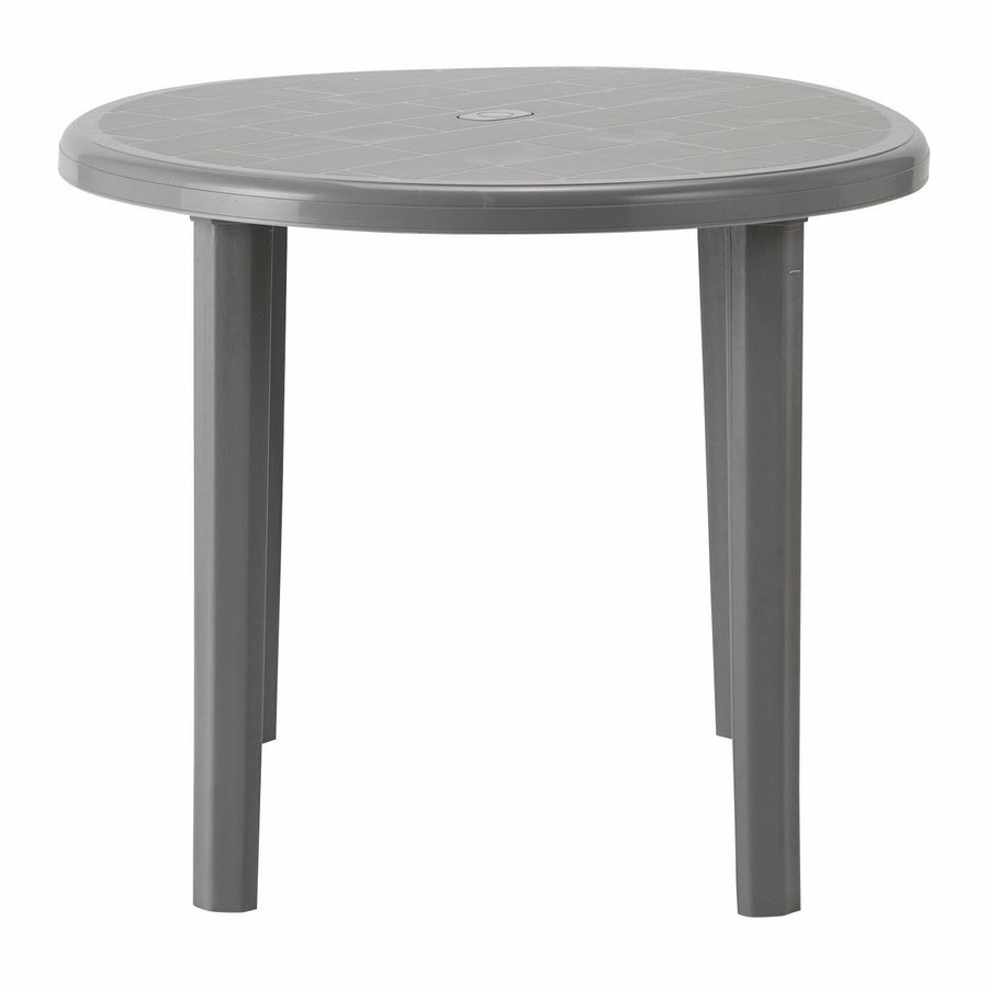 Home 4 Seater Round Garden Table - Light Grey