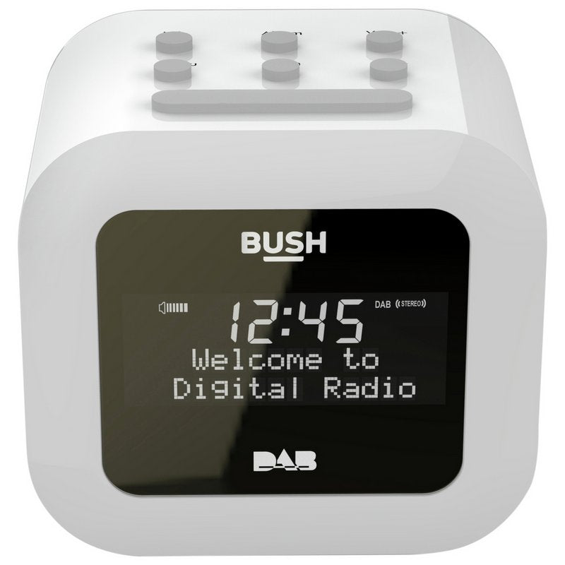 Bush USB DAB Clock Radio - White