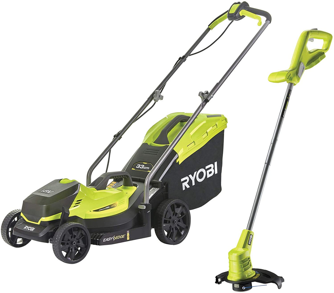 Ryobi RLM1833BLT1825M 18v ONE+ Cordless Lawnmower & Grass Trimmer