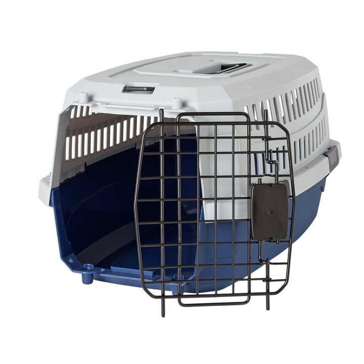 Home Small Dog & Cat Pet Carrier - Blue & Grey