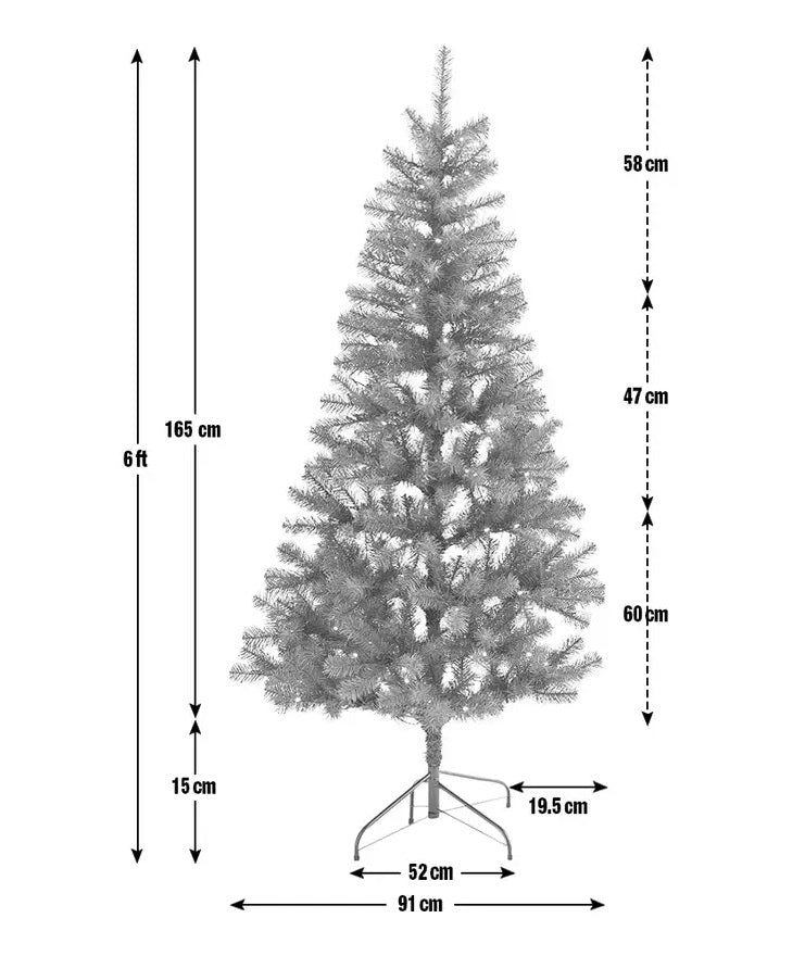 Habitat 6ft Pre-Lit Half Christmas Tree - Green