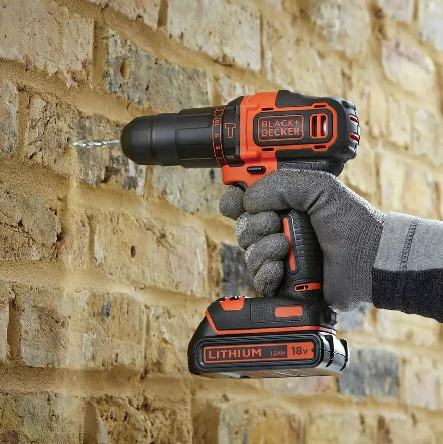 Buy Black+Decker 1.5AH Cordless Combi Drill with 2x18V Batteries, Drills