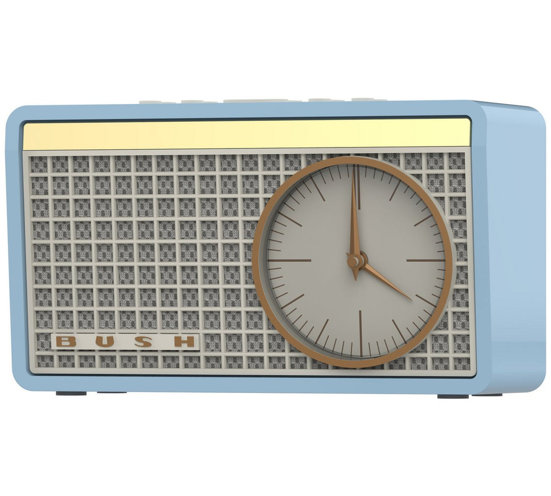 Bush Classic Retro Analogue Clock Radio - Blue