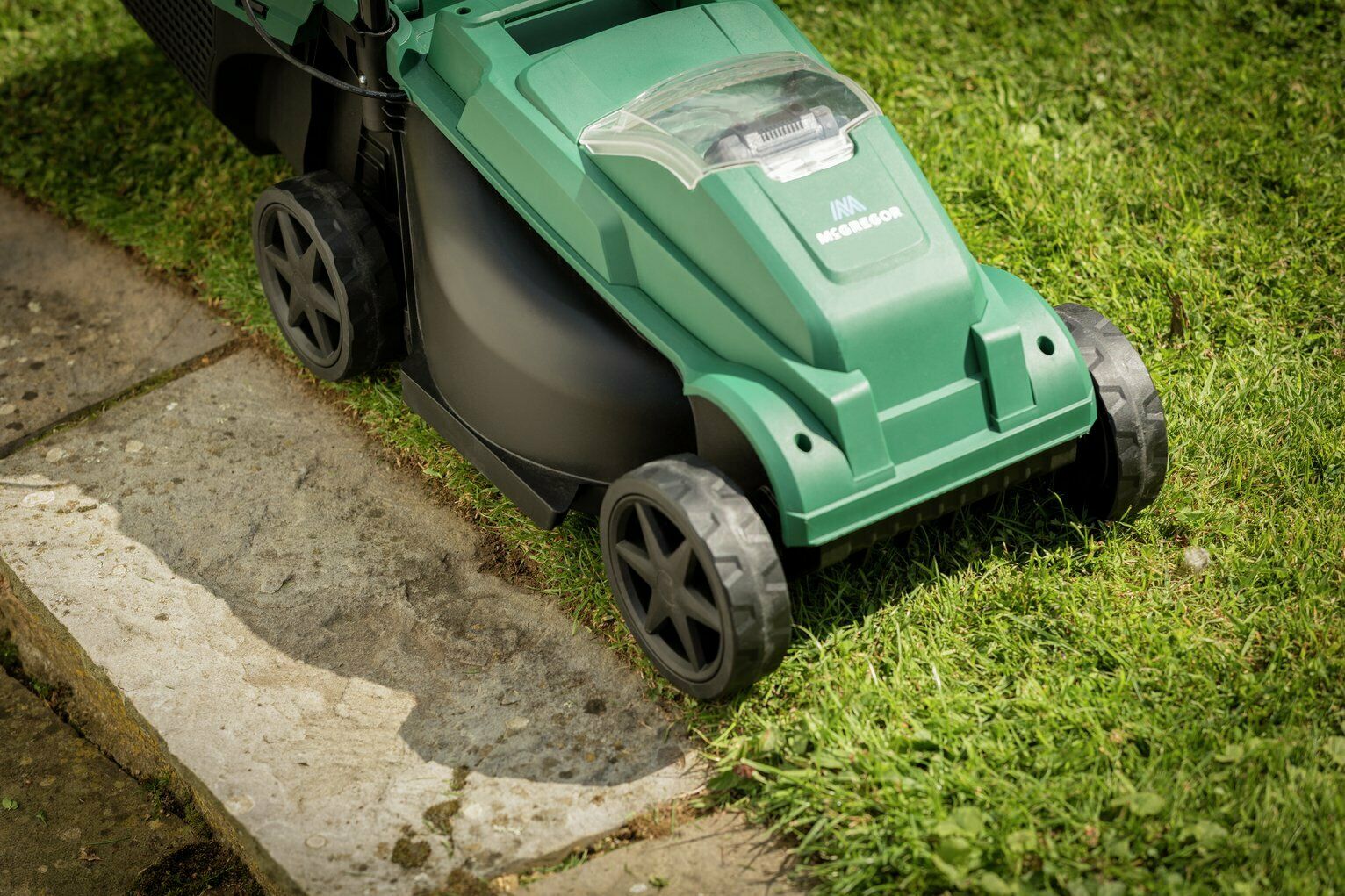 Mcgregor battery best sale lawn mower