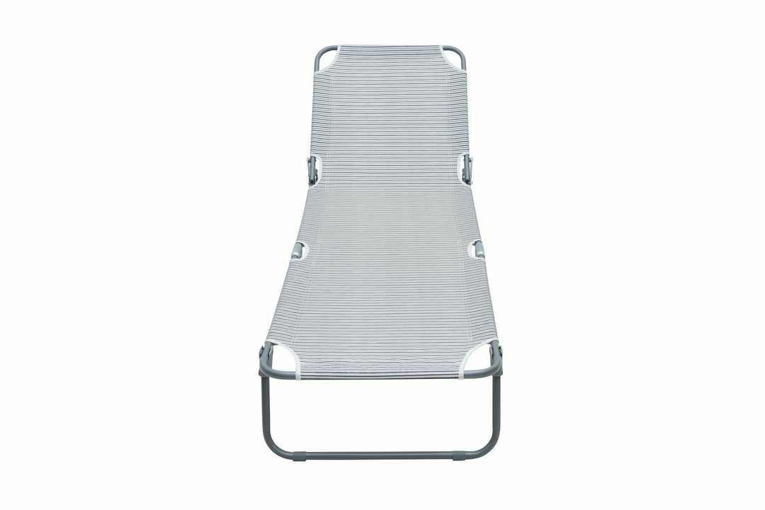 Habitat Metal Folding Sun Lounger - Stripe