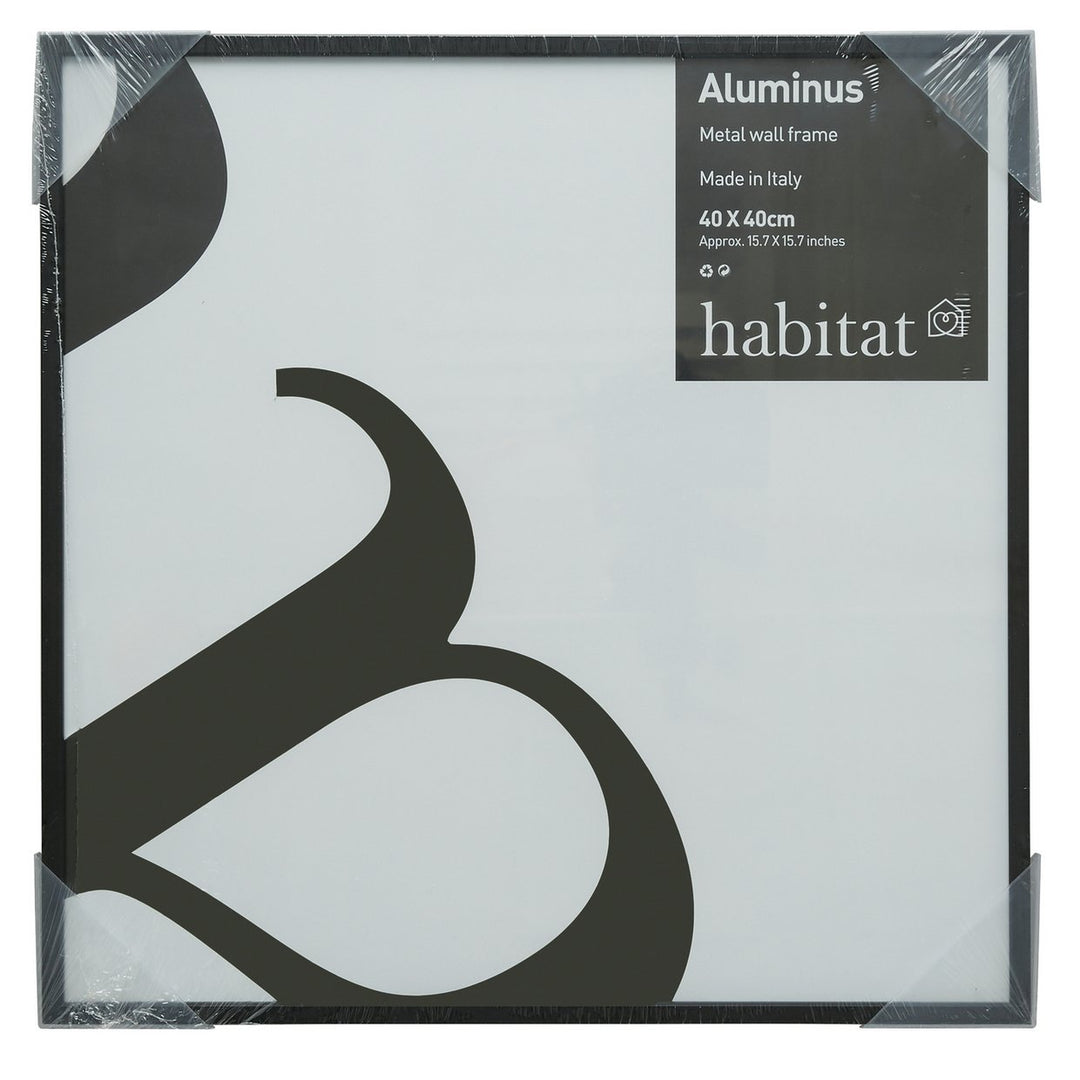 Habitat 42 x 42cm Aluminus Metal Picture Frame - Black