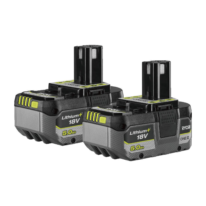 Ryobi RB1850X2 18V ONE+™ 5.0AH Lithium+ Compact Battery Twin Pack