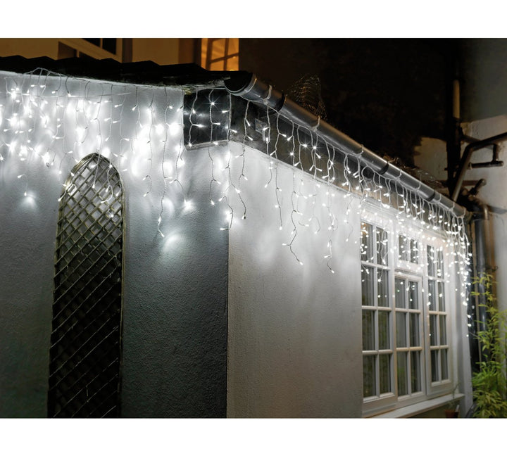 Habitat 360 Bright White Icicle Christmas Lights - 4.7m