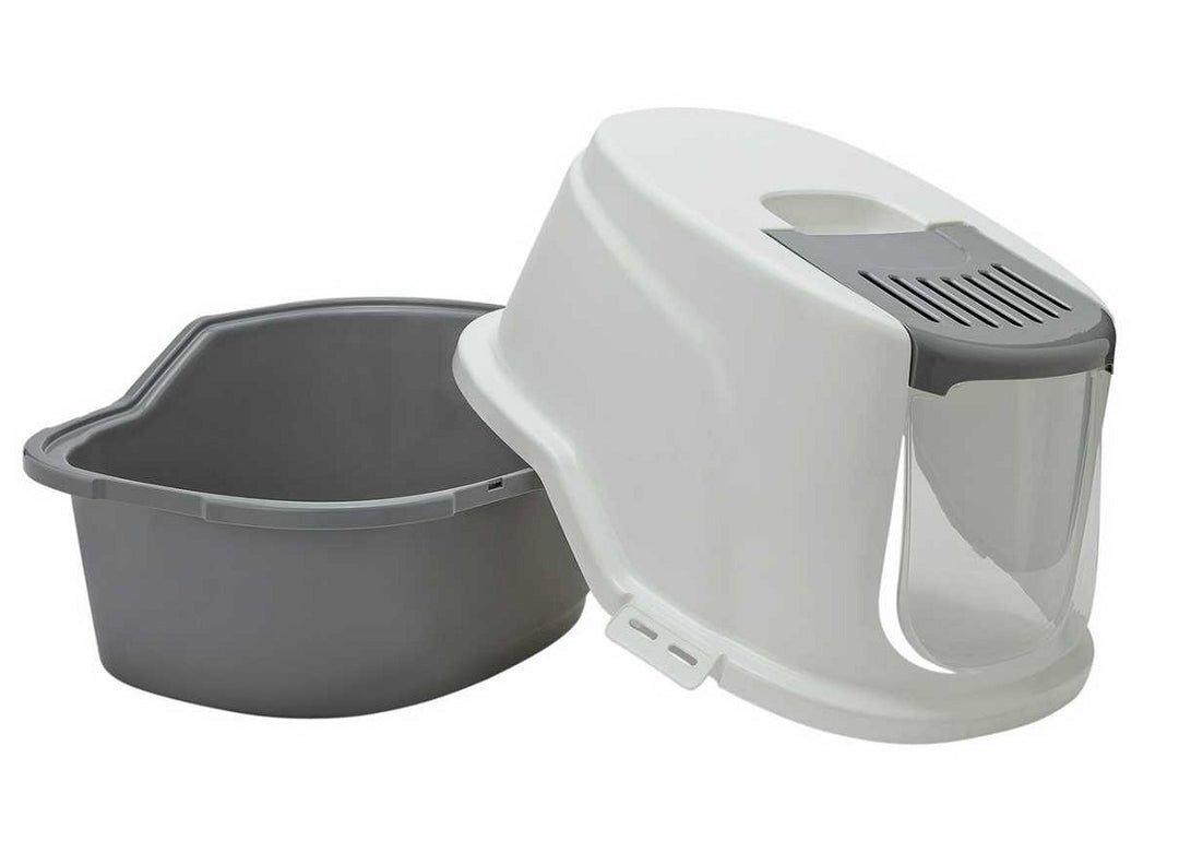 Home Front Opening Cat Litter Tray - Grey