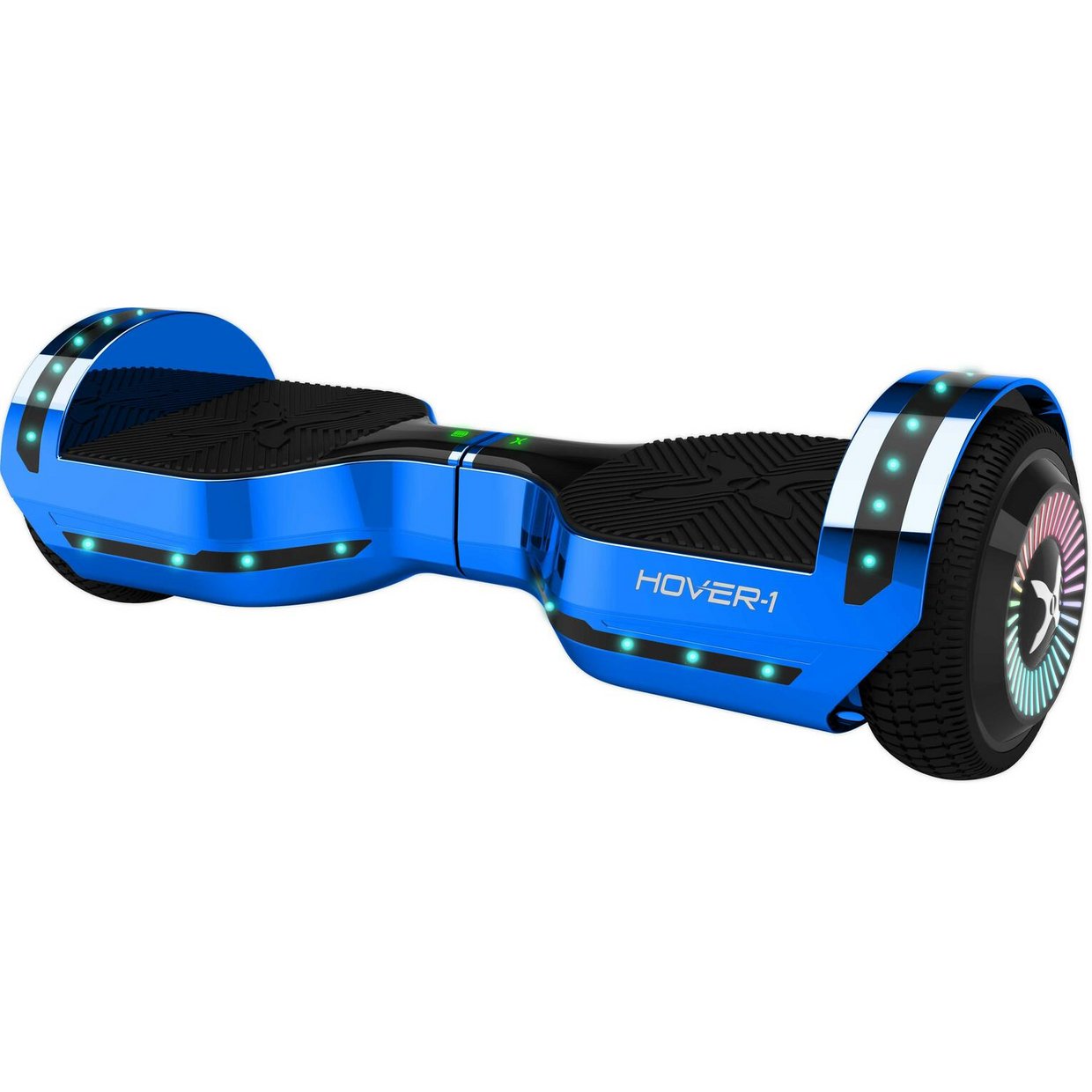 Hover 1 Chrome Metallic Blue Bluetooth Speaker Hoverboard