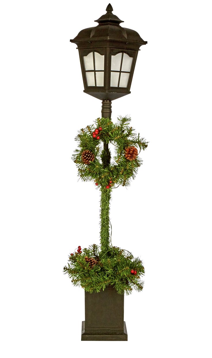 Home 4ft Christmas Lantern & Wreath