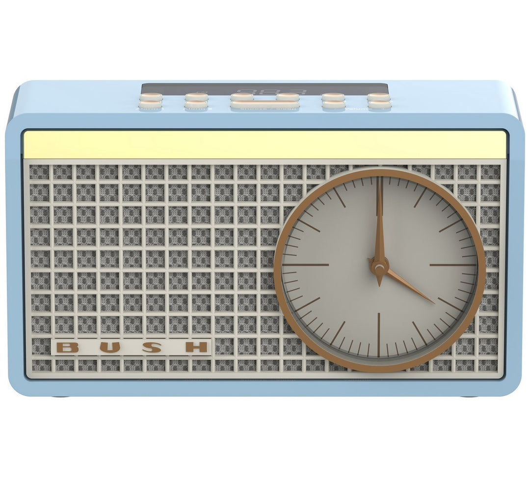 Bush Classic Retro Analogue Clock Radio - Blue