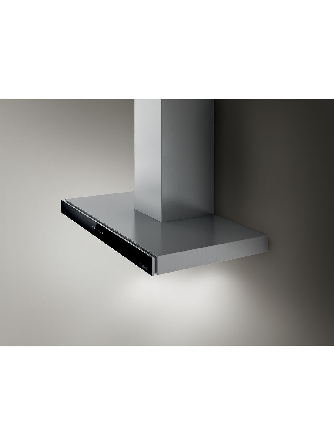 Elica Joy Wall Mounted Hood 60cm - Stainless Steel Black Glass