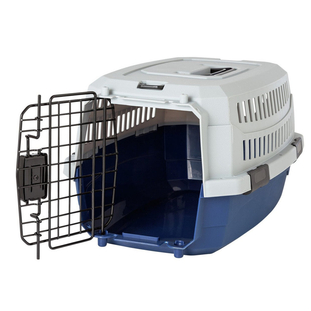 Home Small Dog & Cat Pet Carrier - Blue & Grey