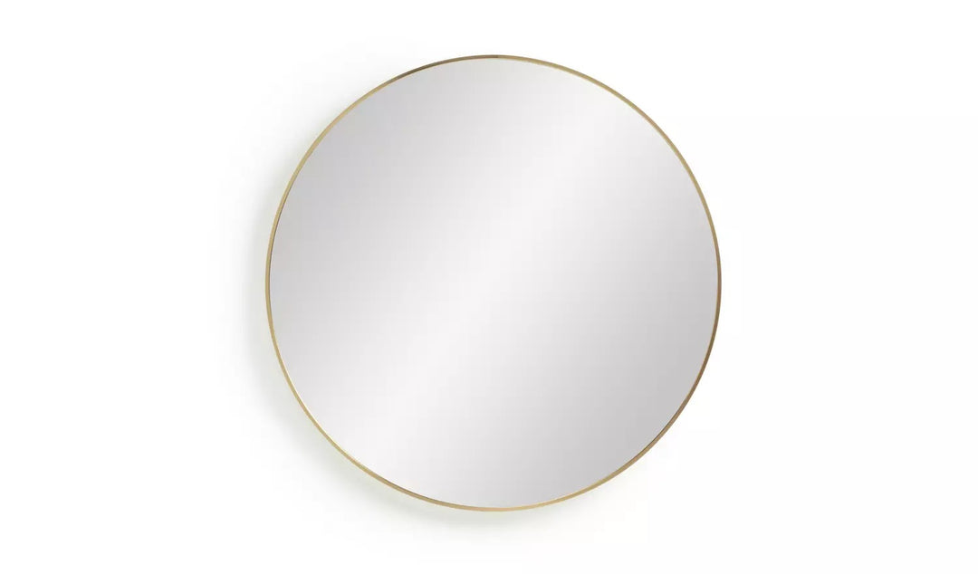 Habitat Katun Metal Round Wall Mirror - Gold