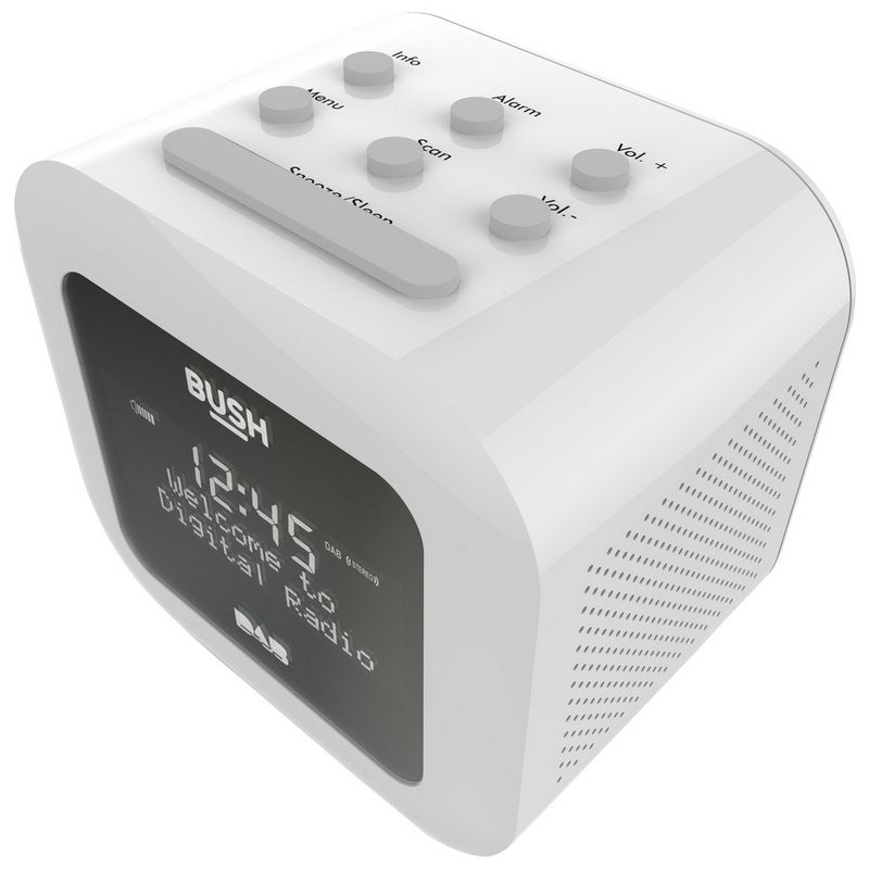 Bush USB DAB Clock Radio - White