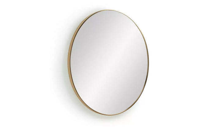 Habitat Katun Metal Round Wall Mirror - Gold