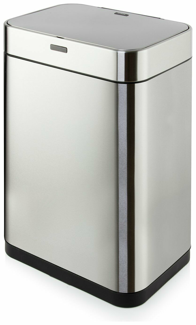 Tower 60 Litre Recycling Sensor Bin - Stainless Steel