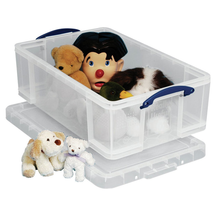 Really Useful 50 Litre Plastic Storage Box - Clear