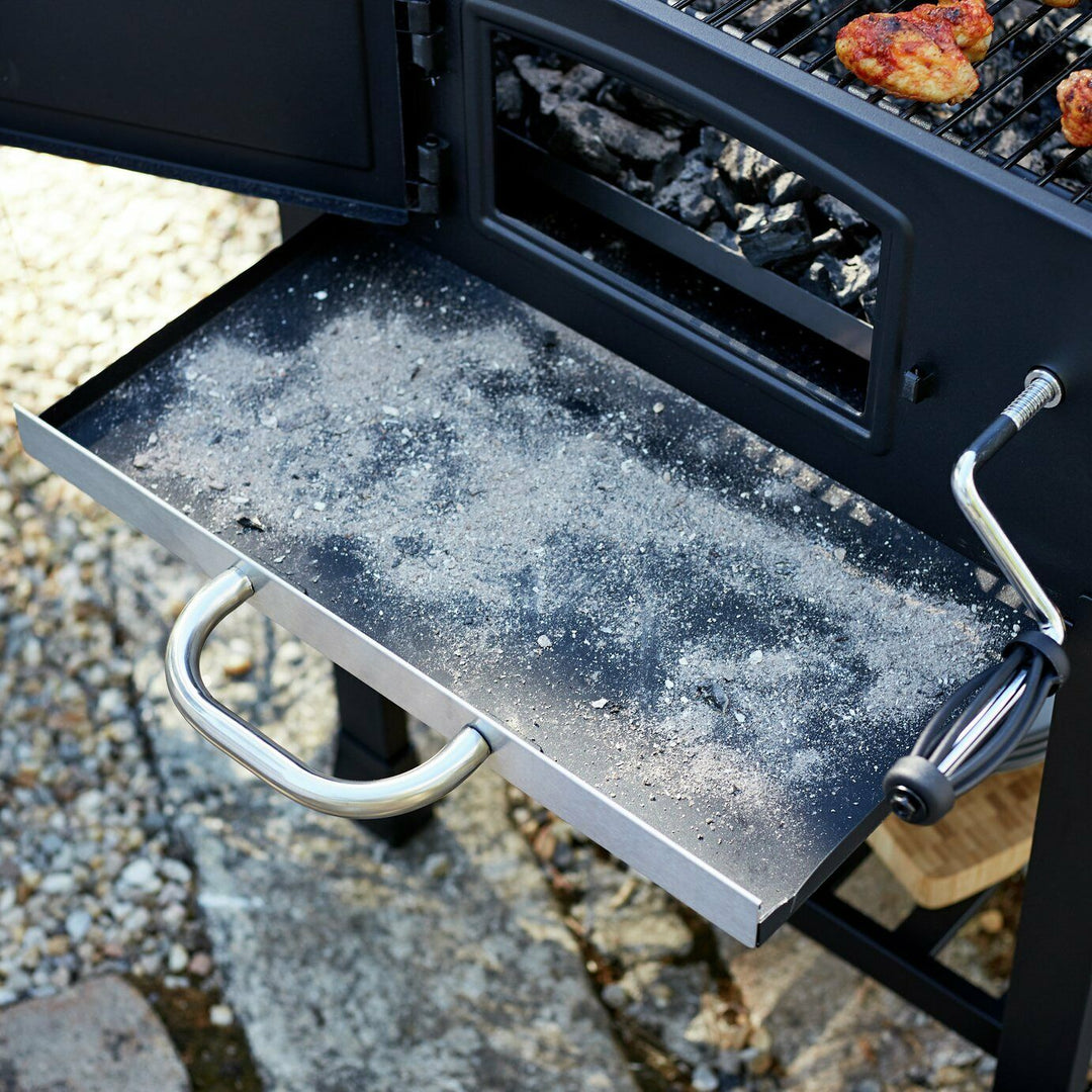 Home American Style Charcoal BBQ - Black