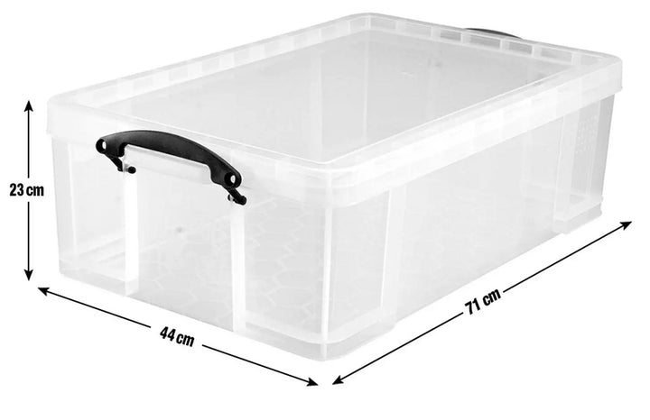 Really Useful 50 Litre Plastic Storage Box - Clear