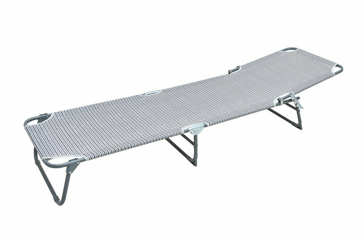 Habitat Metal Folding Sun Lounger - Stripe