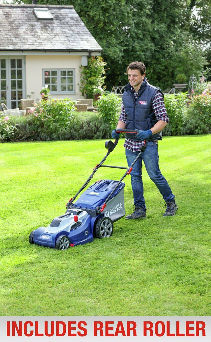 Spear & Jackson S3644X2CR 44cm Cordless Rotary Lawnmower With 1 Battery - 36V